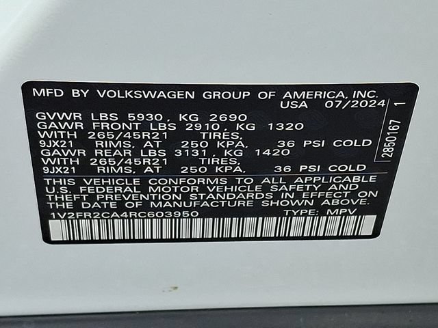Used 2024 Volkswagen Atlas SEL Premium R-Line AWD/4WD image 28