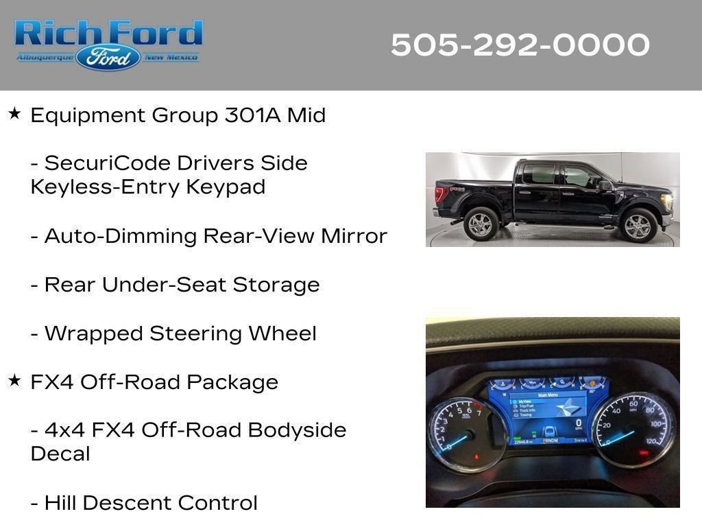 Certified 2023 Ford F150 XLT w/ Equipment Group 301A Mid AWD/4WD image 53