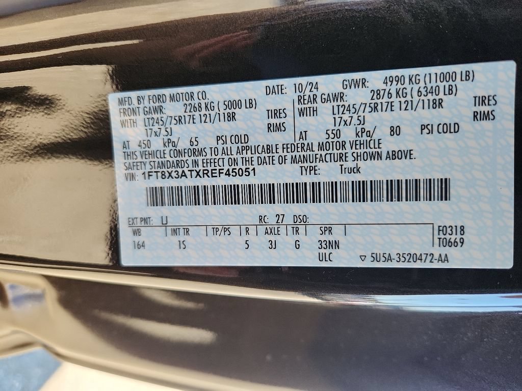 New 2024 Ford F350 XL w/ 360-Degree Camera Package RWD image 10