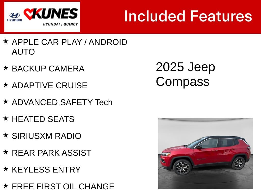 Used 2025 Jeep Compass Limited AWD/4WD image 2