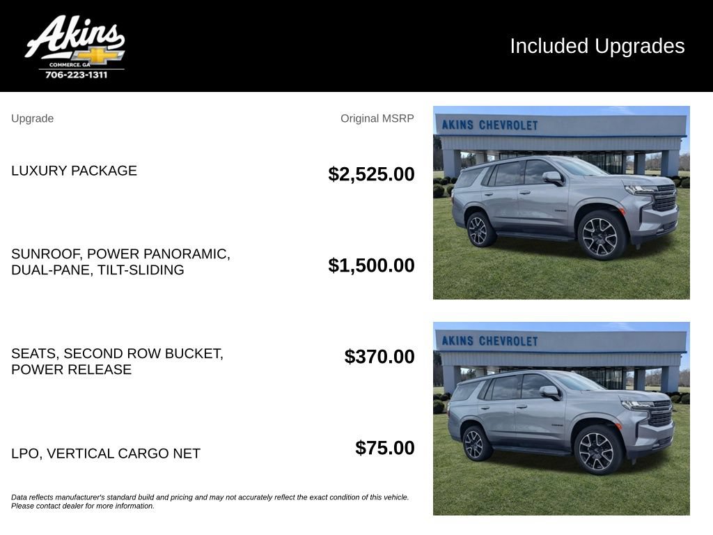 Used 2022 Chevrolet Tahoe RST w/ Luxury Package RWD image 5