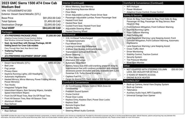 Used 2023 GMC Sierra 1500 AT4 w/ AT4 Preferred Package AWD/4WD image 13