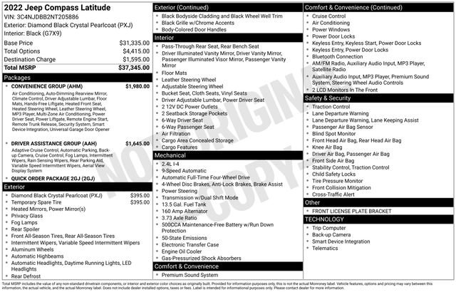 Used 2022 Jeep Compass Latitude w/ Convenience Group image 7