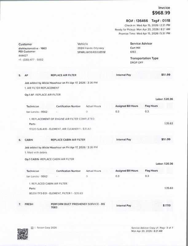 Used 2024 Honda Odyssey Elite image 38