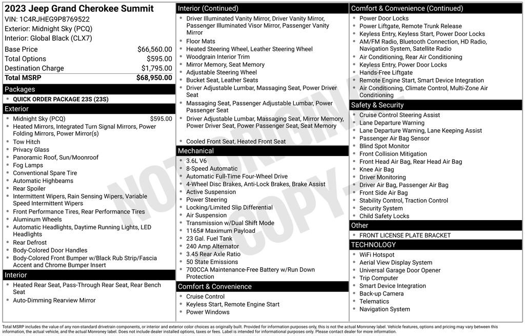 Used 2023 Jeep Grand Cherokee Summit image 41