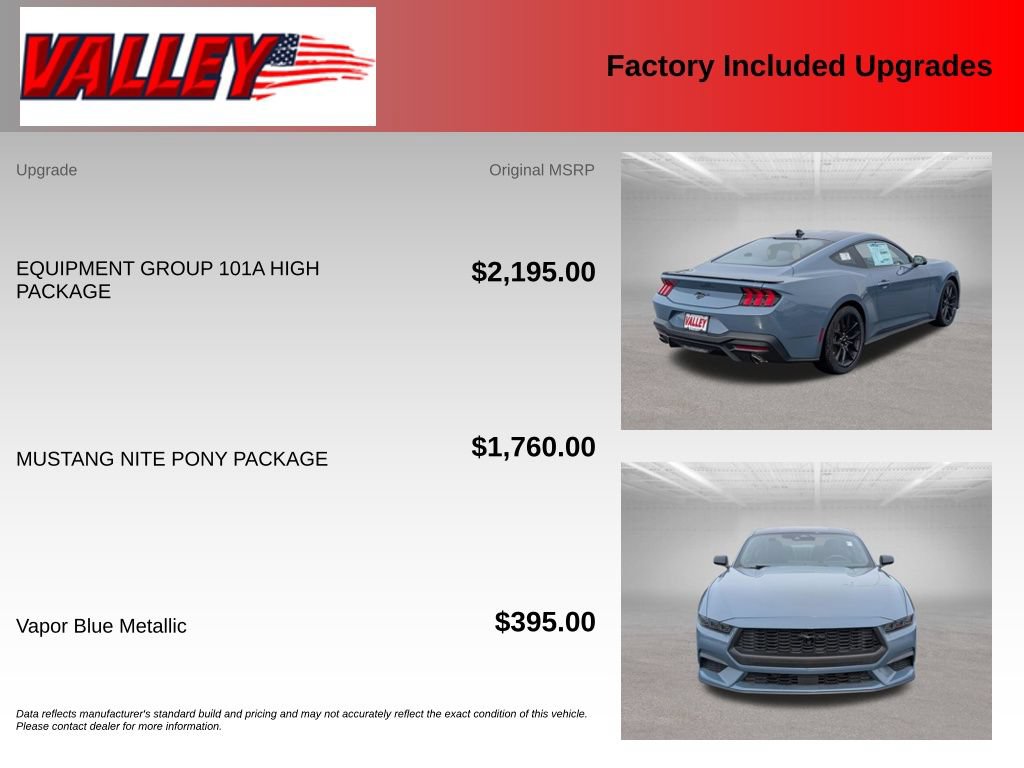 New 2026 Ford Mustang Coupe w/ Mustang Nite Pony Package RWD image 4