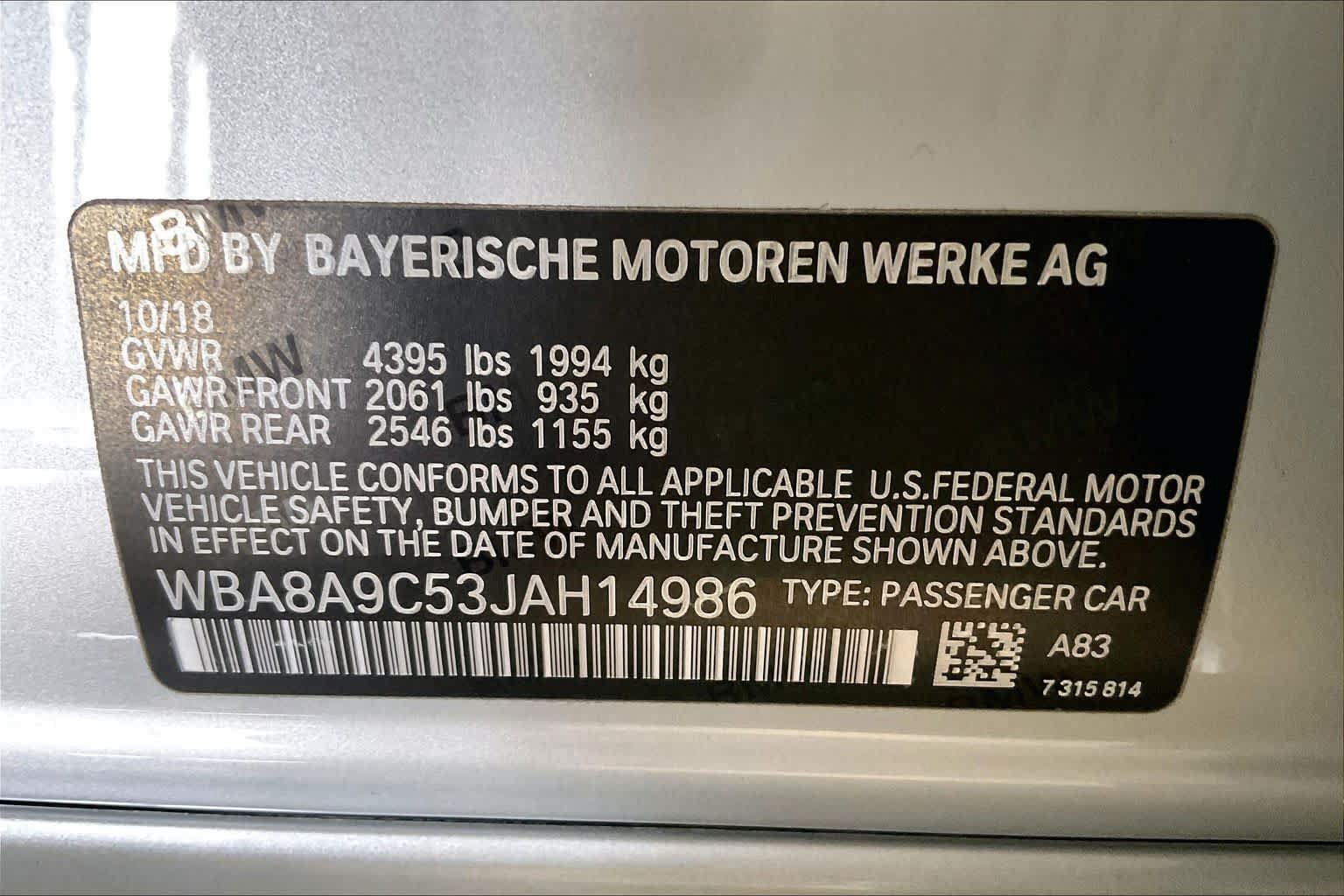 Used 2018 BMW 320i Sedan w/ Convenience Package RWD image 32