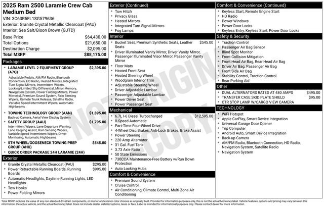 New 2025 RAM 2500 Laramie AWD/4WD image 34