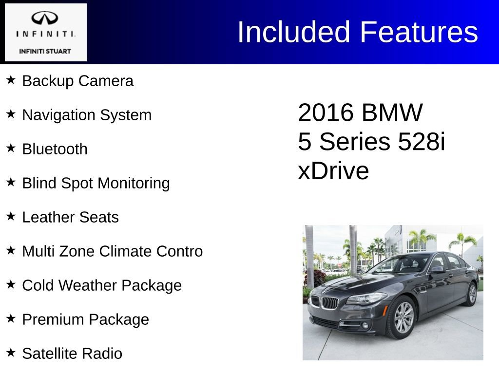 Used 2016 BMW 528i xDrive Sedan AWD/4WD image 2