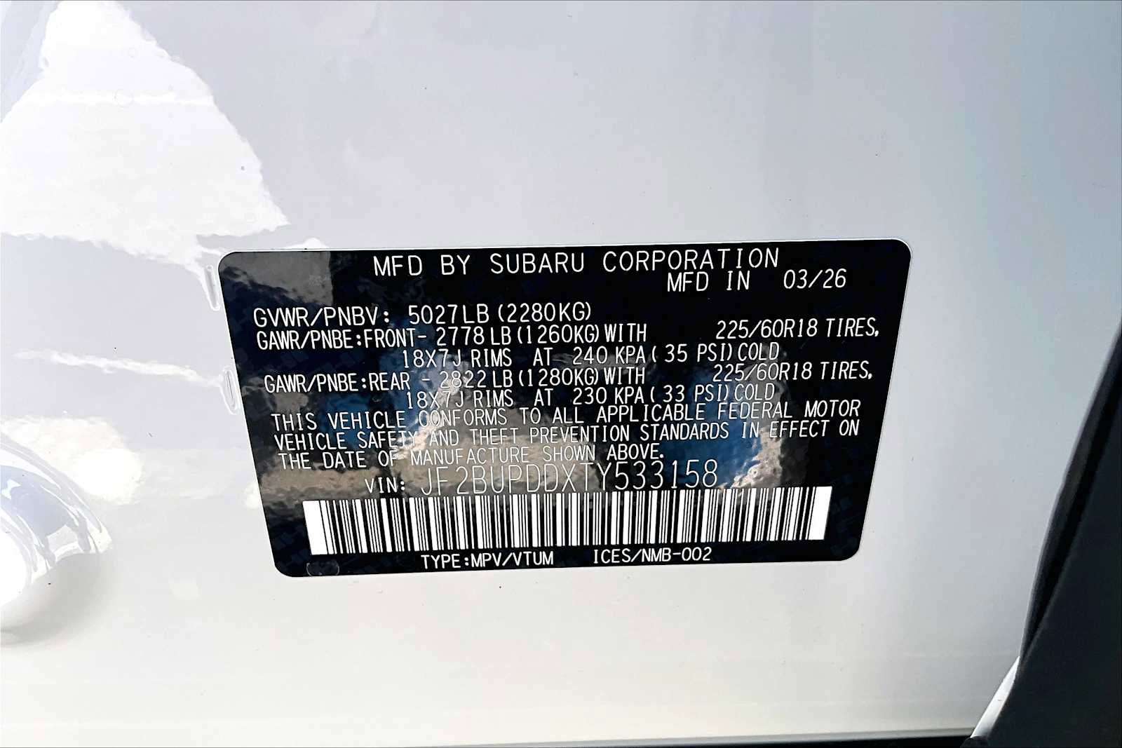 New 2026 Subaru Outback Limited AWD/4WD image 18