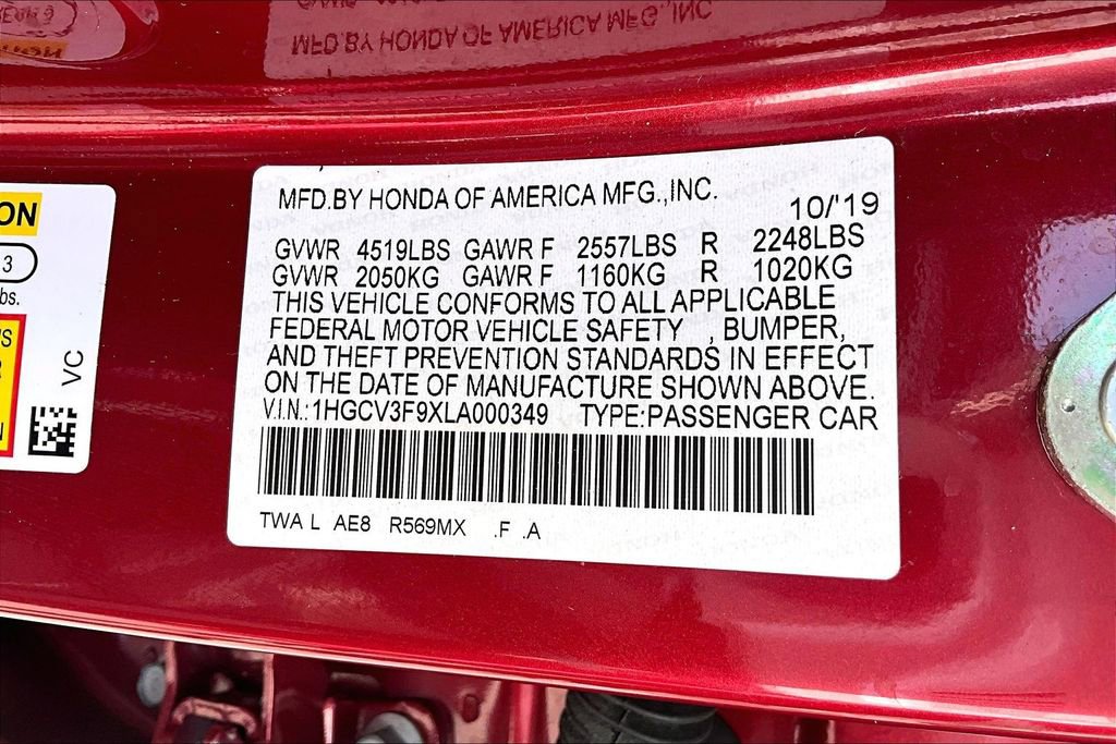 Used 2020 Honda Accord Touring image 19