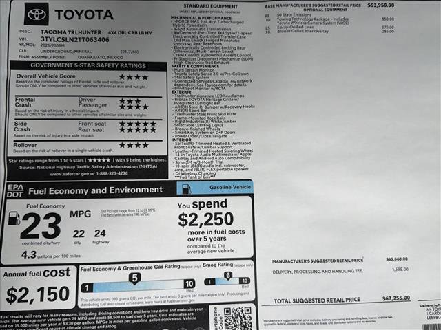New 2026 Toyota Tacoma 4x4 Double Cab Hybrid image 21