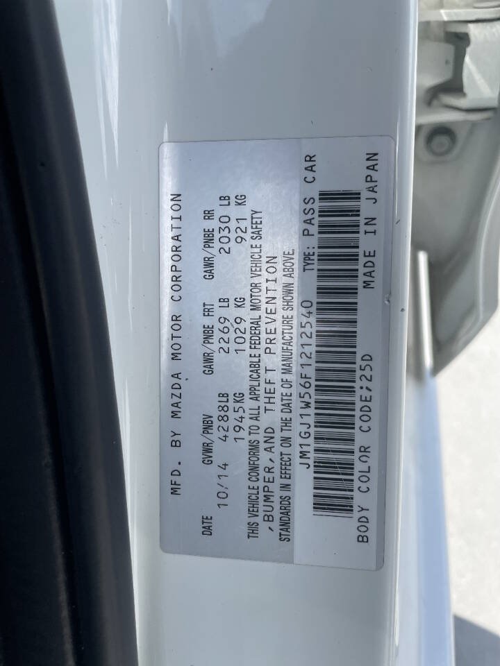 Used 2015 MAZDA MAZDA6 Grand Touring w/ GT Technology Package FWD image 27