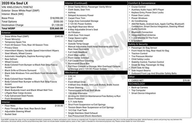 Used 2020 Kia Soul LX image 5