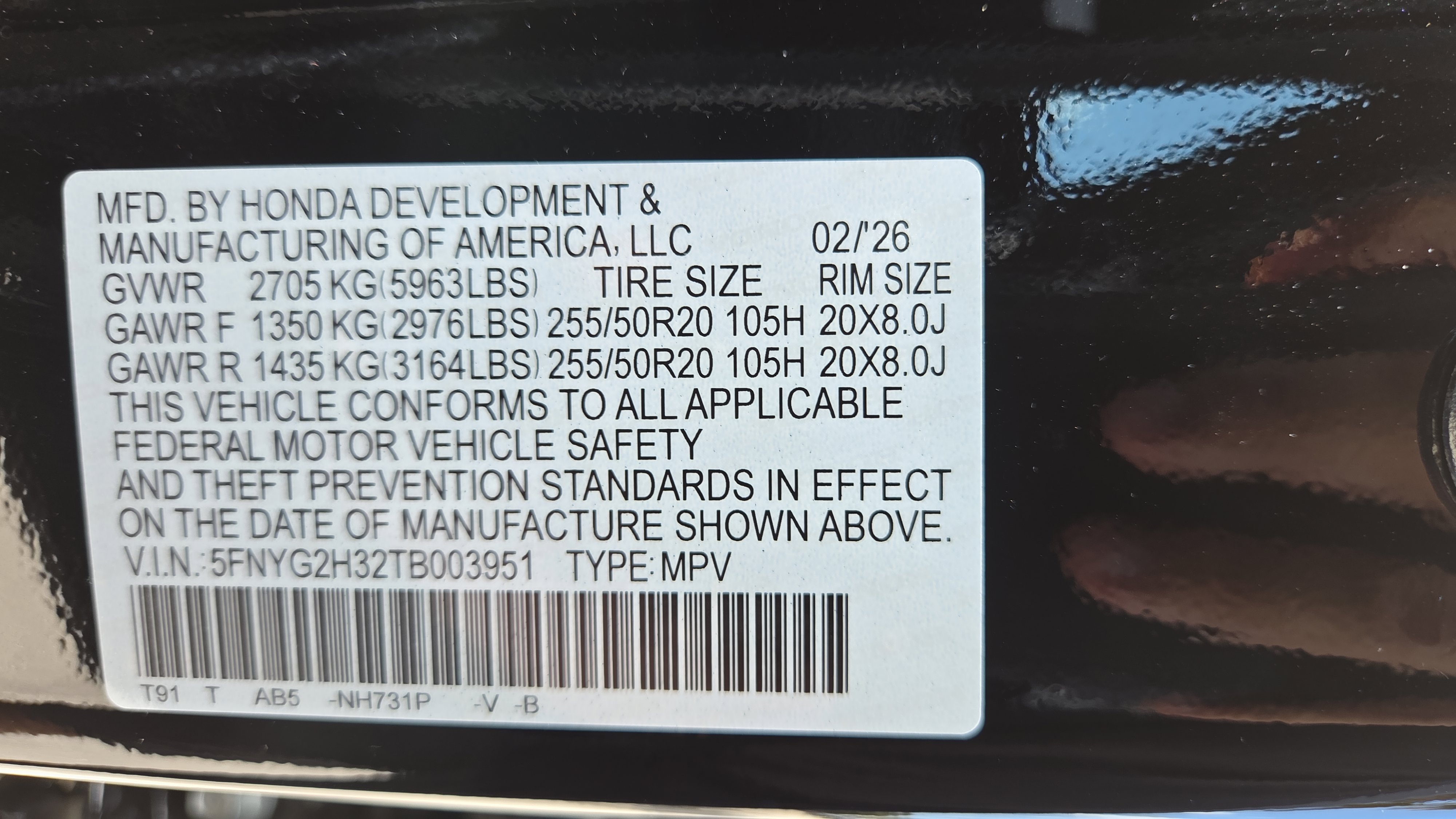 New 2026 Honda Pilot Sport image 35