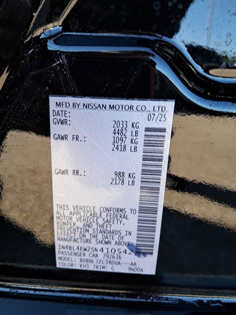 New 2025 Nissan Altima 2.5 SL image 30