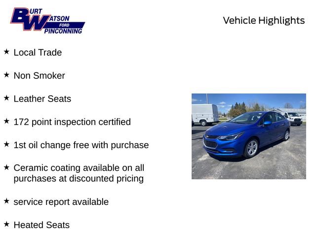Used 2018 Chevrolet Cruze LT w/ Convenience Package FWD image 10