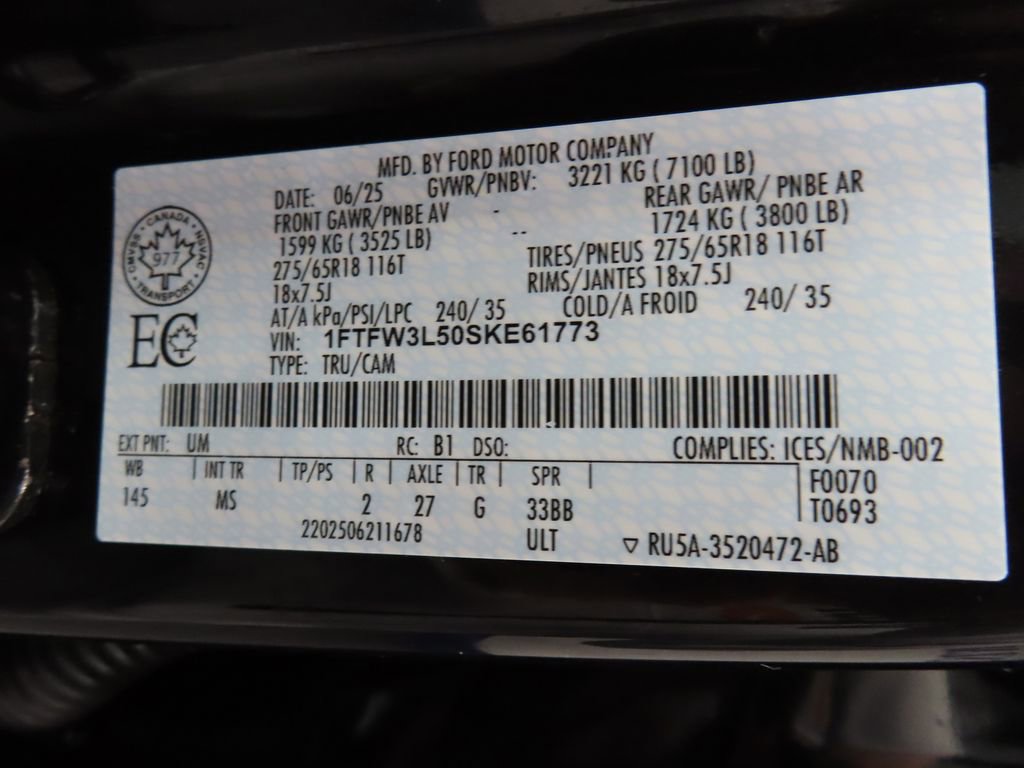 Used 2025 Ford F150 XLT w/ Equipment Group 301A Standard image 56