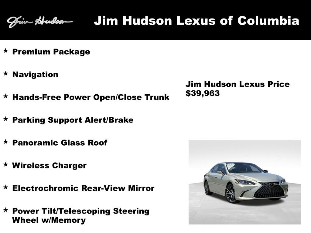 Certified 2022 Lexus ES 350 w/ Premium Package FWD image 4