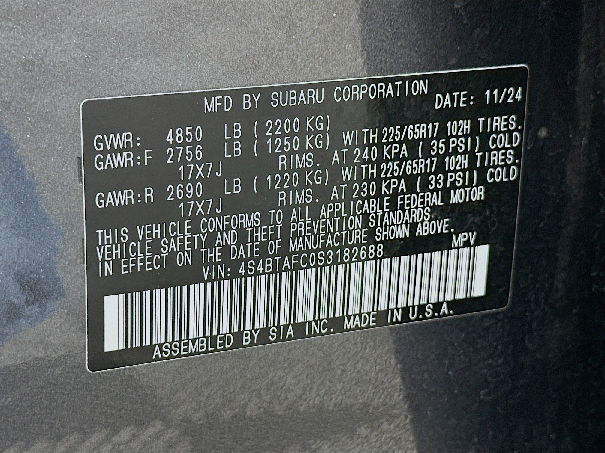 Used 2025 Subaru Outback Premium AWD/4WD image 12