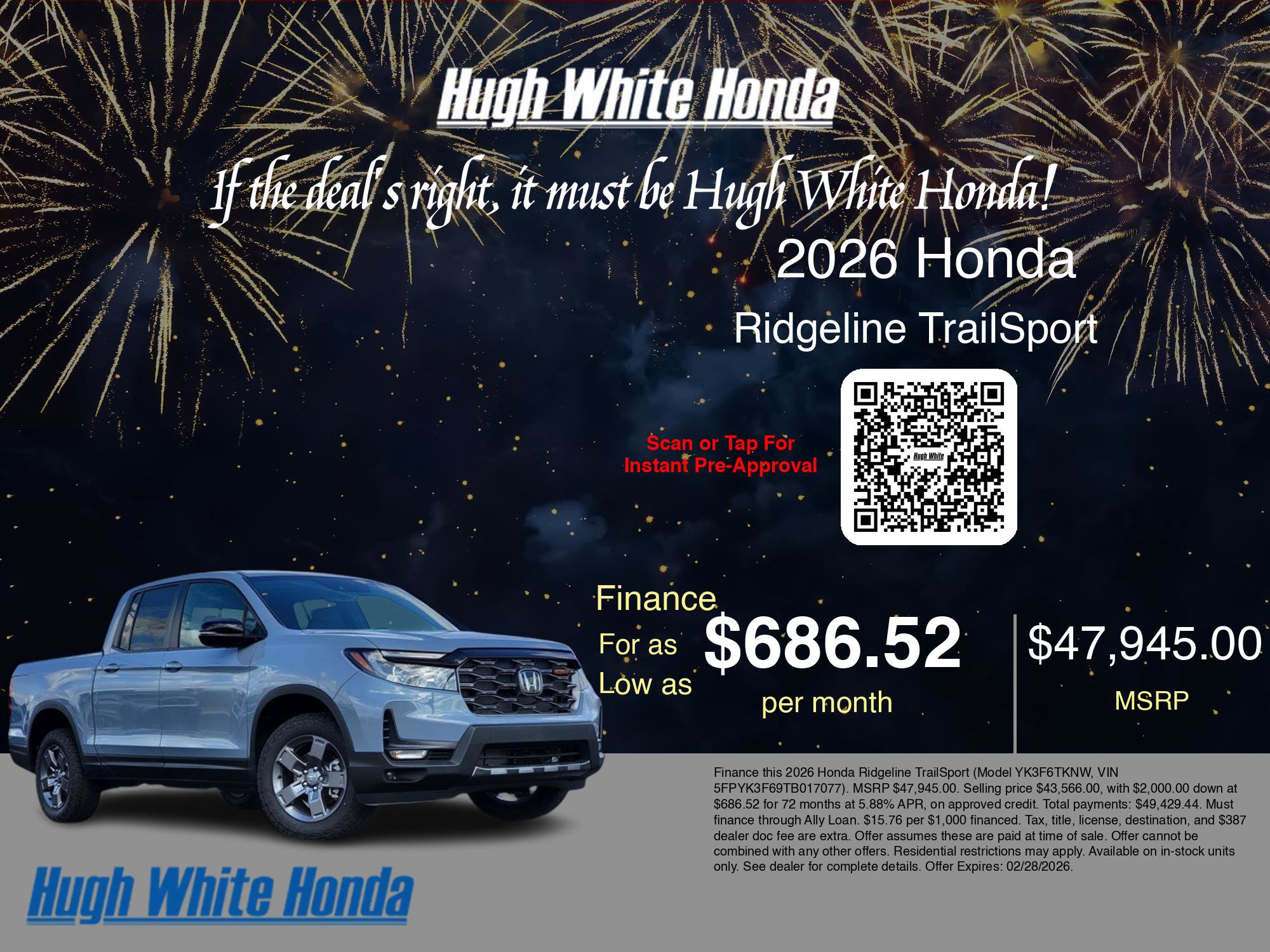 New 2026 Honda Ridgeline TrailSport image 7