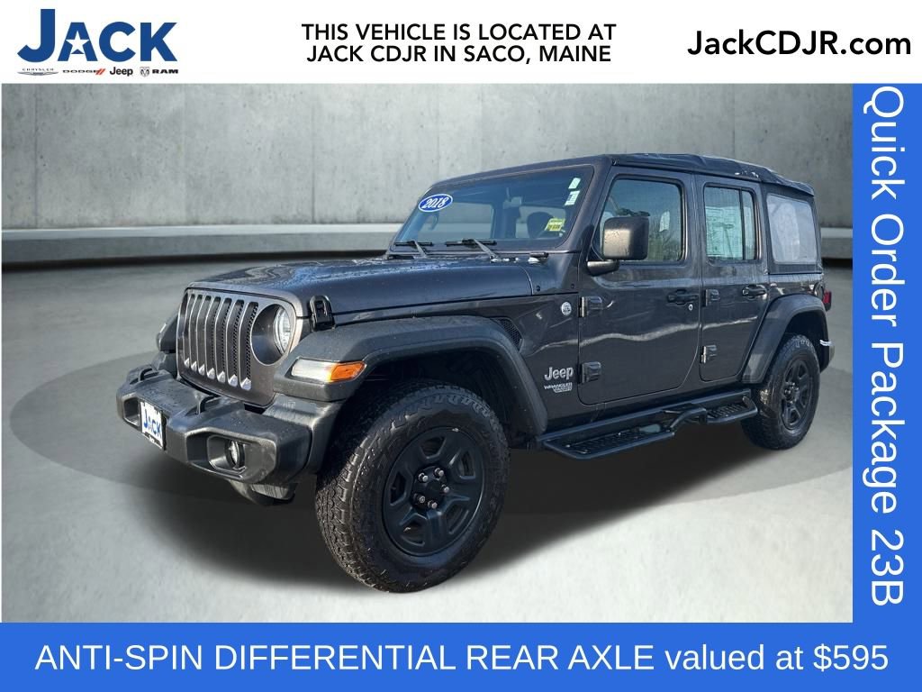 Used 2018 Jeep Wrangler Unlimited Sport image 1