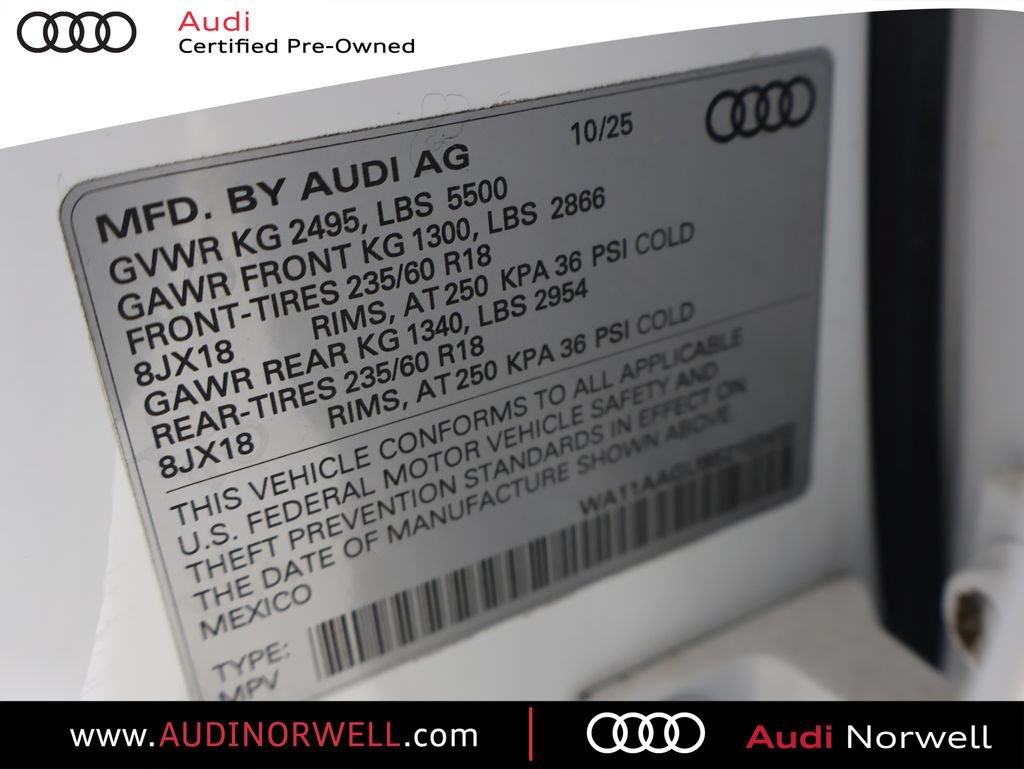 Certified 2025 Audi Q5 Premium w/ Convenience Package AWD/4WD image 3