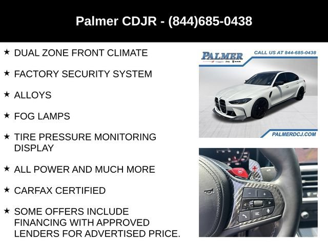 Used 2022 BMW M3 Competition w/ M Carbon Exterior Package AWD/4WD image 18