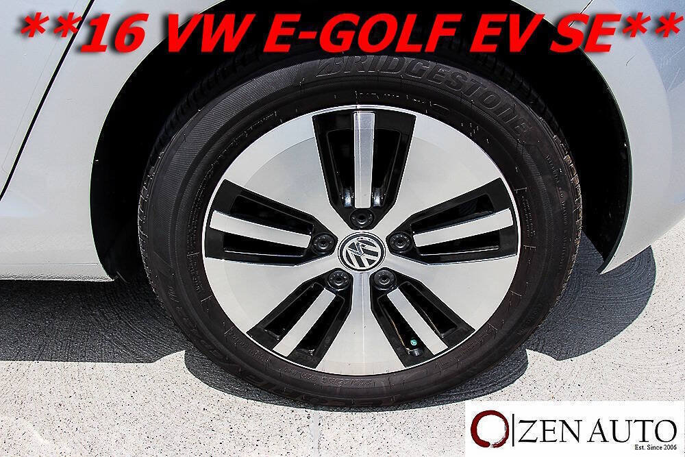 Used 2016 Volkswagen e-Golf SE FWD image 43