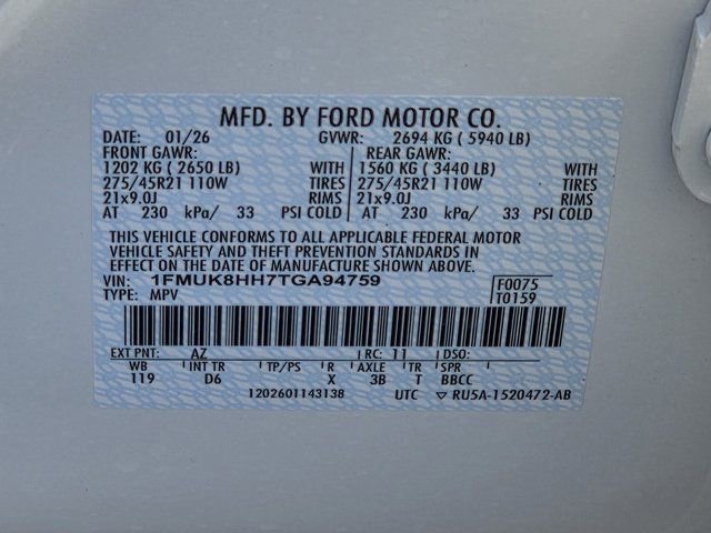 New 2026 Ford Explorer Platinum w/ LUX Leather Package image 43