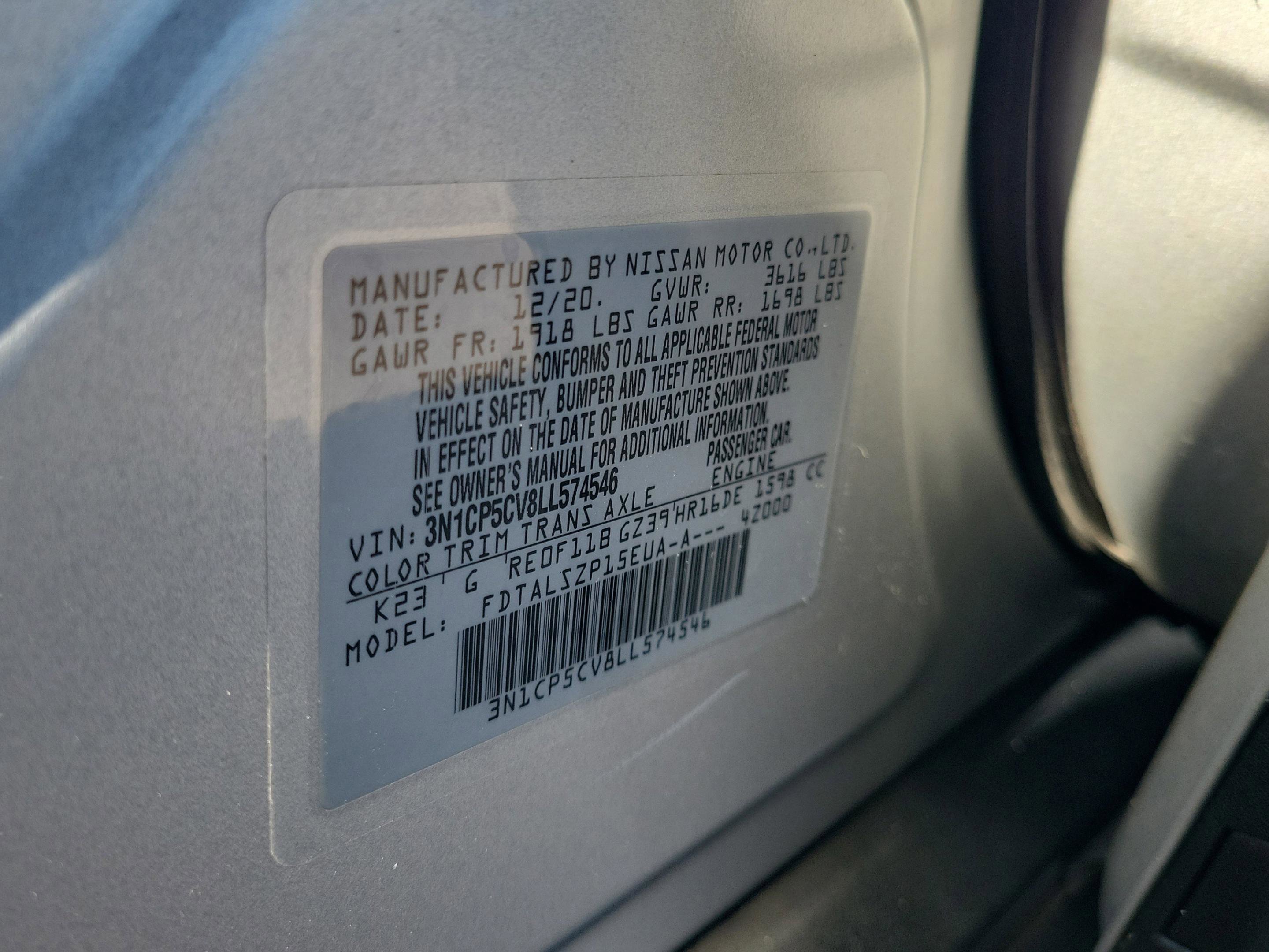 Certified 2020 Nissan Kicks SV image 33