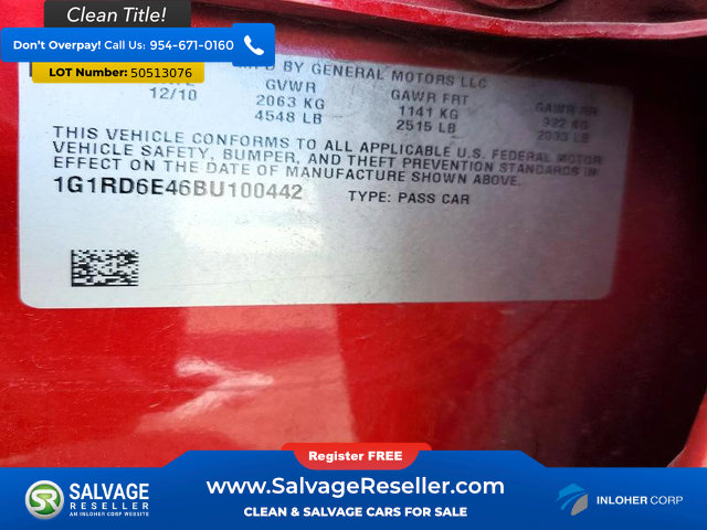 Used 2011 Chevrolet Volt Premium w/ Premium Trim Package FWD image 16