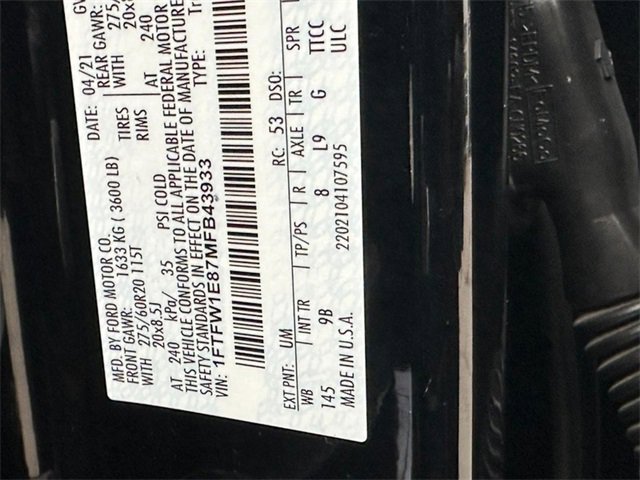 Used 2021 Ford F150 Platinum w/ Equipment Group 701A High image 27