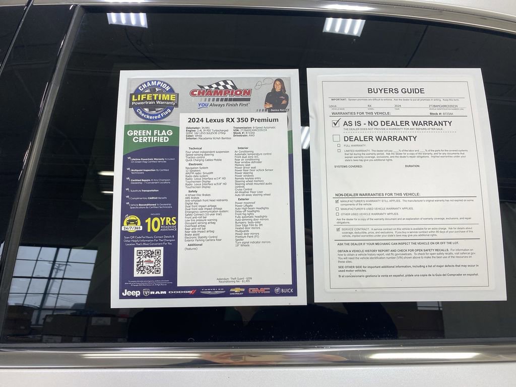 Used 2024 Lexus RX 350 Premium w/ Accessory Package image 44