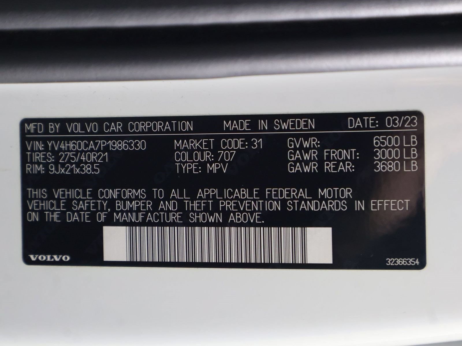 Certified 2023 Volvo XC90 T8 Ultimate AWD/4WD image 16