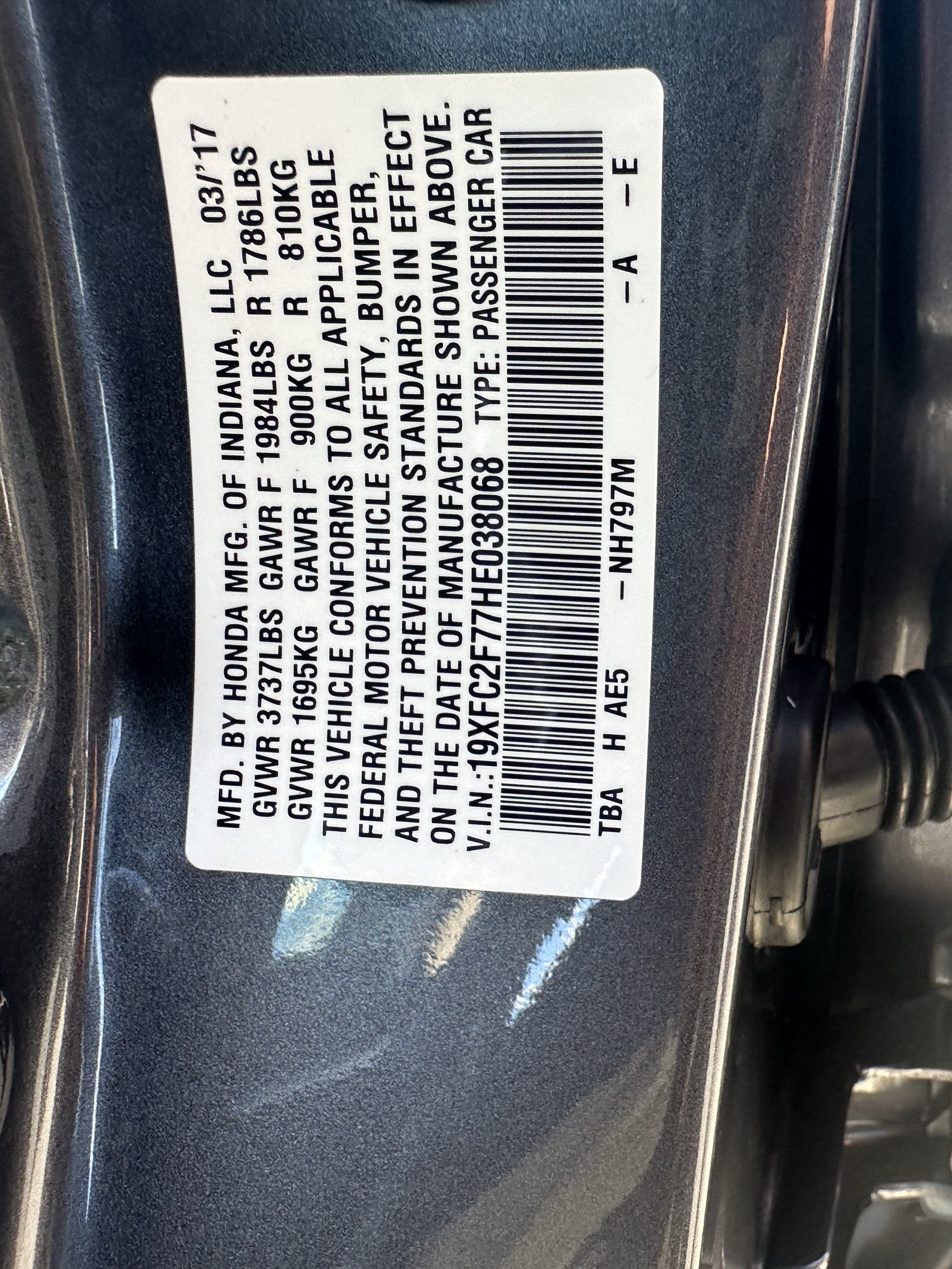 Used 2017 Honda Civic EX image 29