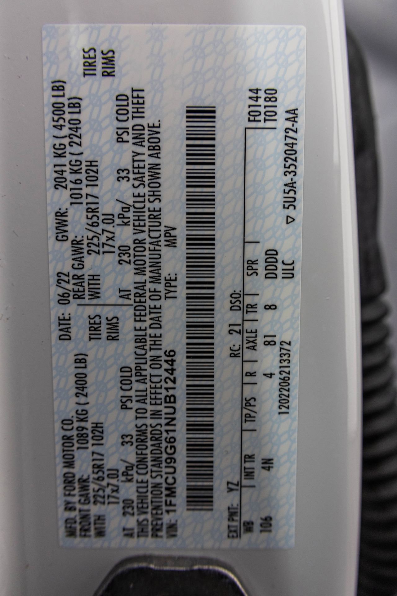 Used 2022 Ford Escape SE w/ Convenience Package image 54