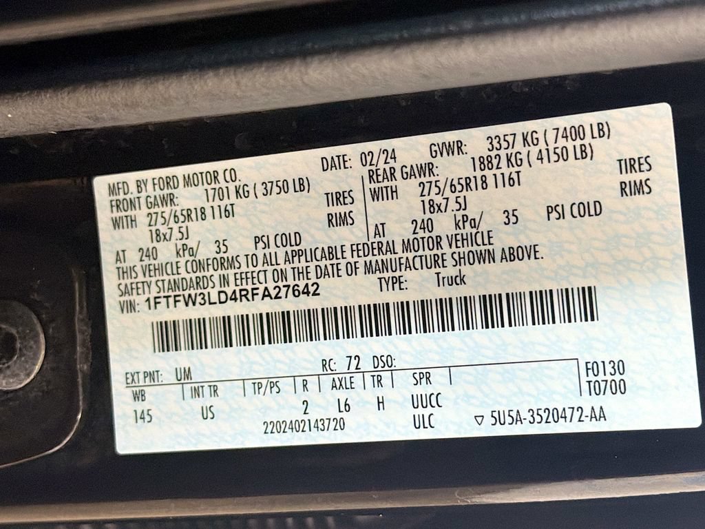 Used 2024 Ford F150 XLT w/ Mobile Office Package AWD/4WD image 35
