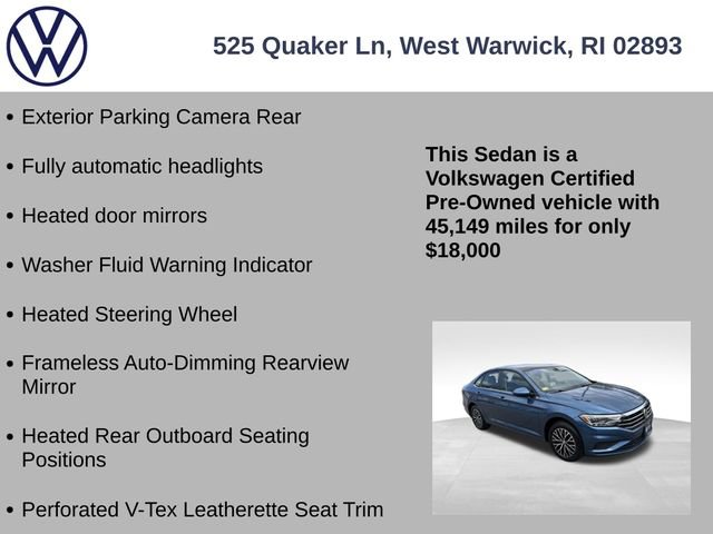 Certified 2021 Volkswagen Jetta SE w/ SE Cold Weather Package image 19