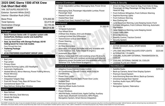 Used 2025 GMC Sierra 1500 AT4X image 7