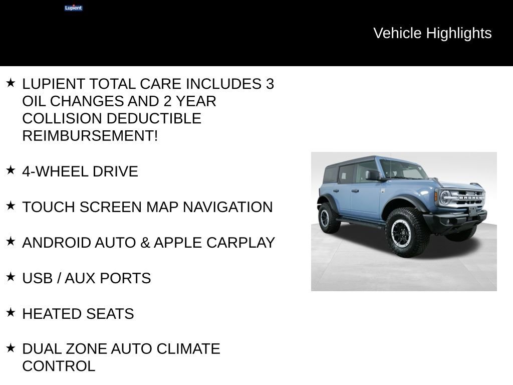 Used 2024 Ford Bronco Big Bend w/ Sasquatch Package AWD/4WD image 7