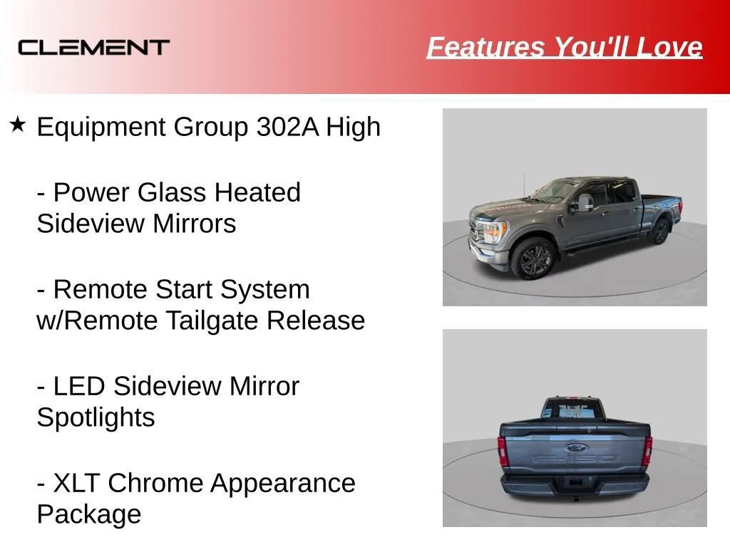 Used 2023 Ford F150 XLT w/ Equipment Group 302A High AWD/4WD image 19