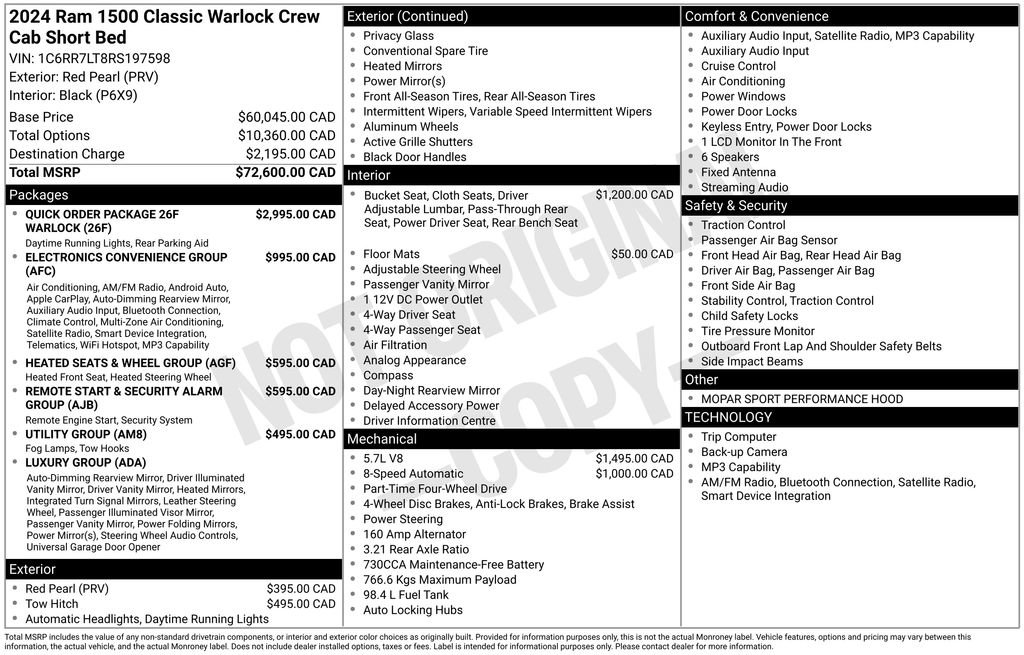 Used 2024 RAM 1500 Warlock AWD/4WD image 13