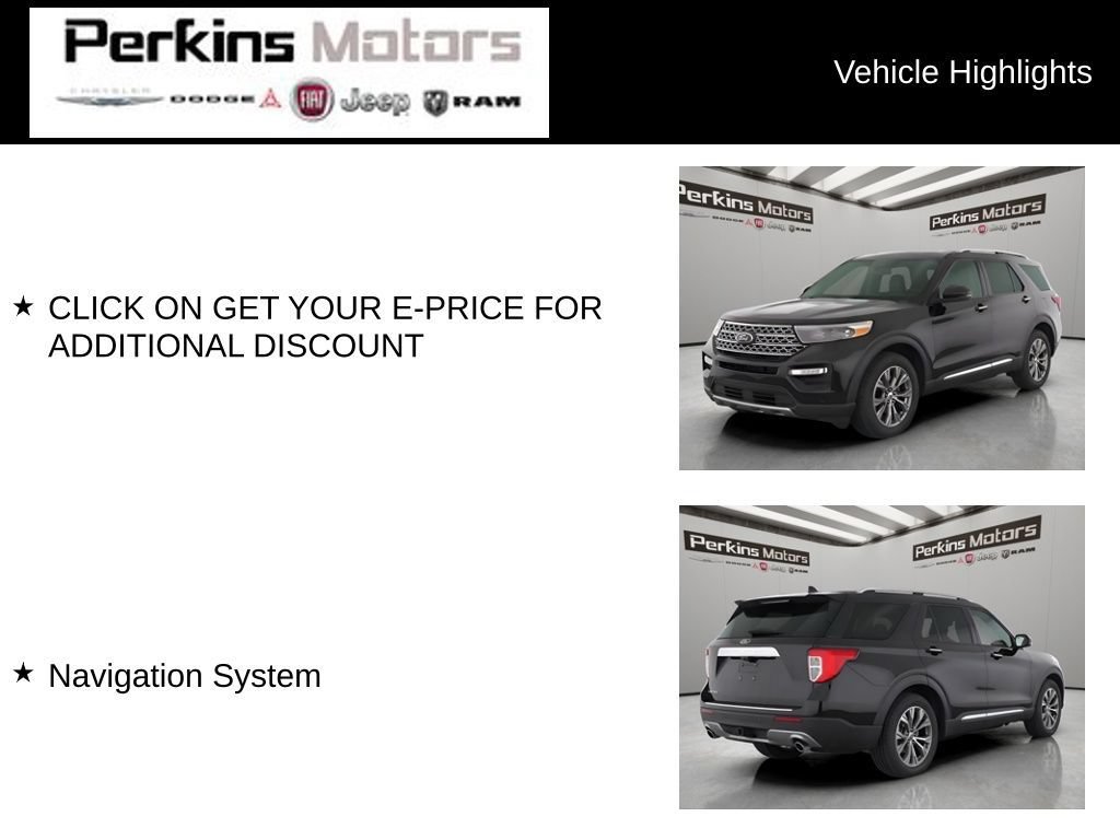 Used 2021 Ford Explorer Limited w/ Class III Trailer Tow Package RWD image 15