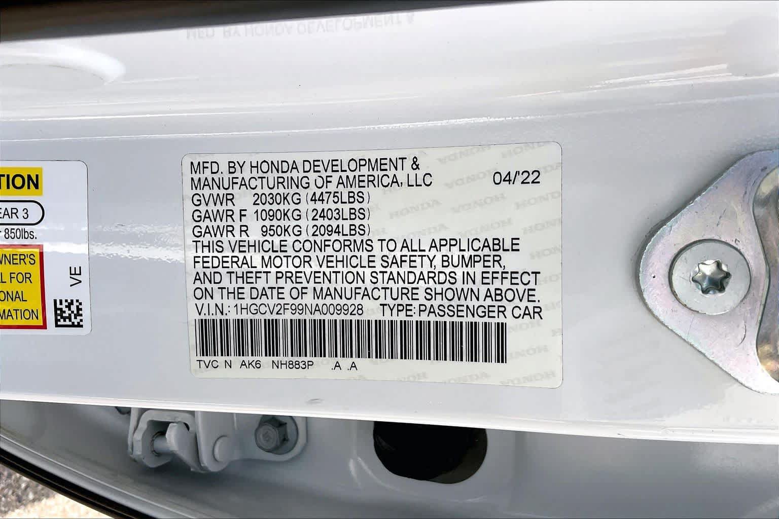 Used 2022 Honda Accord Touring image 34