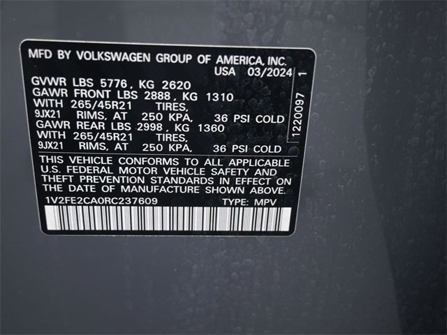 Certified 2024 Volkswagen Atlas Cross Sport SEL Premium R-Line image 20