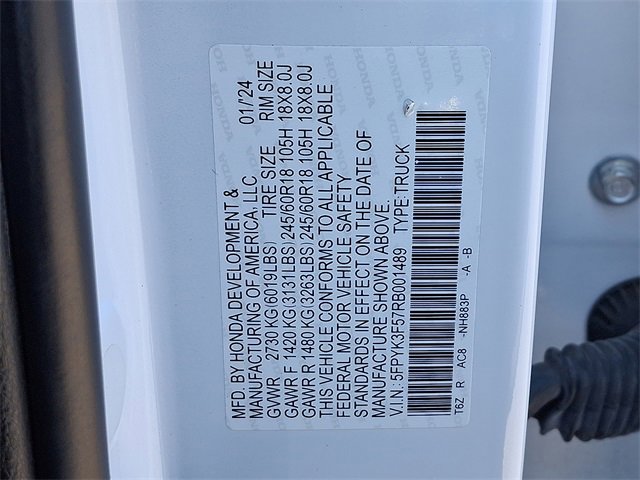 Used 2024 Honda Ridgeline RTL image 28