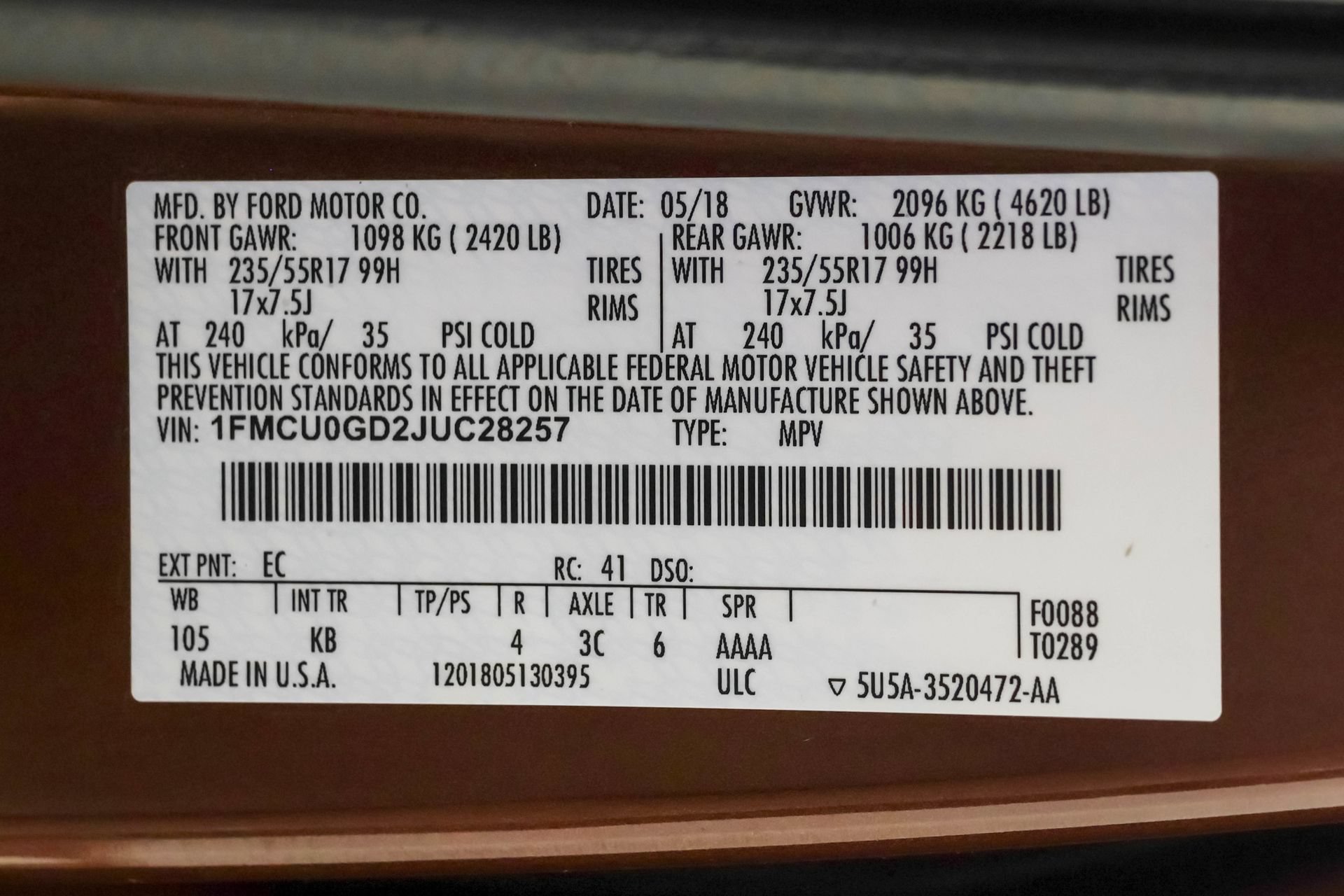 Used 2018 Ford Escape SE FWD image 50