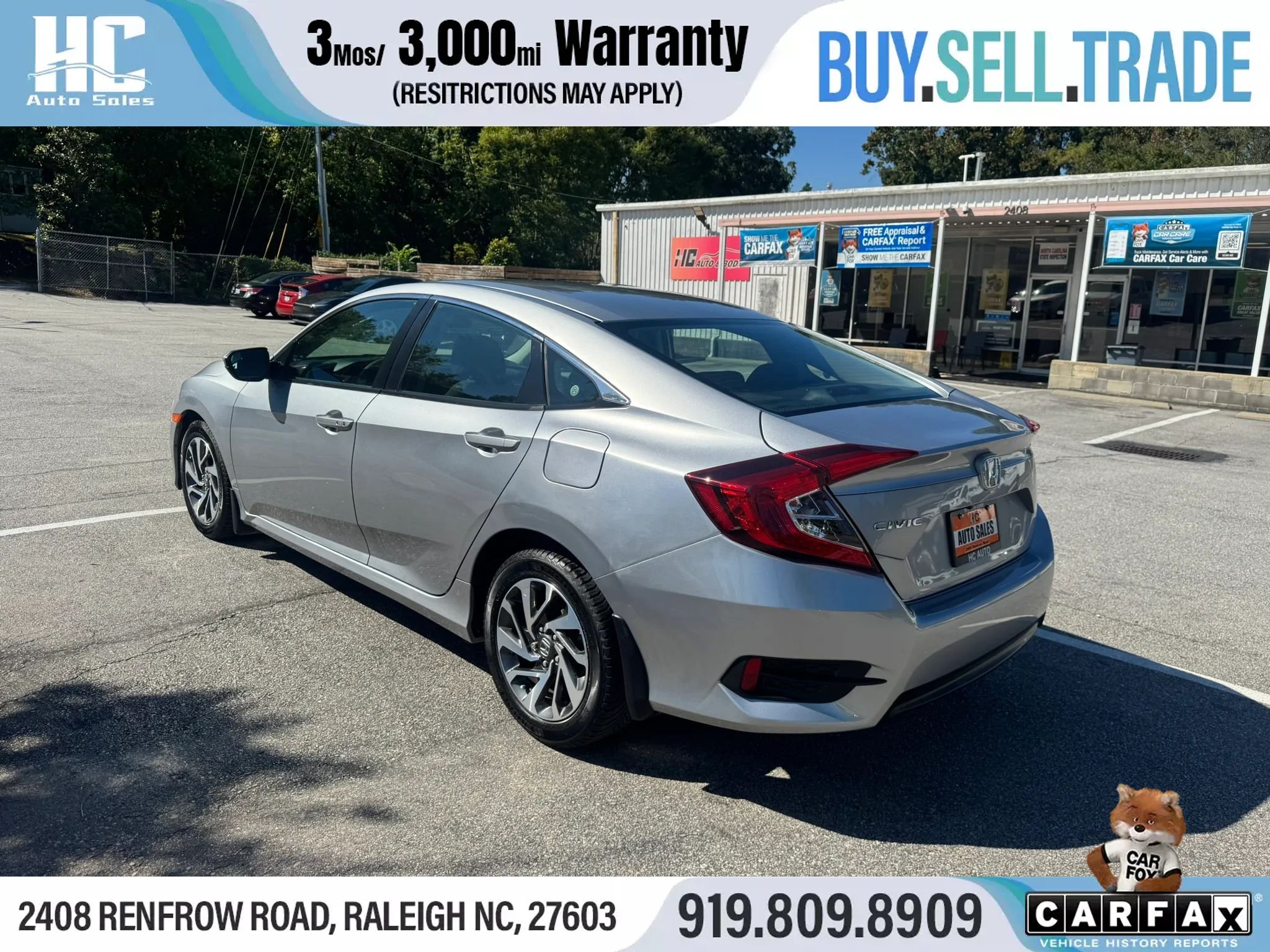 Used 2016 Honda Civic EX image 3