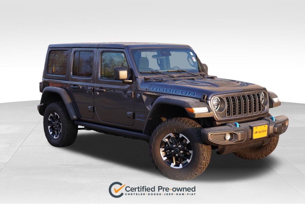 Certified 2025 Jeep Wrangler Unlimited Rubicon 4xe w/ Safety Group image 1